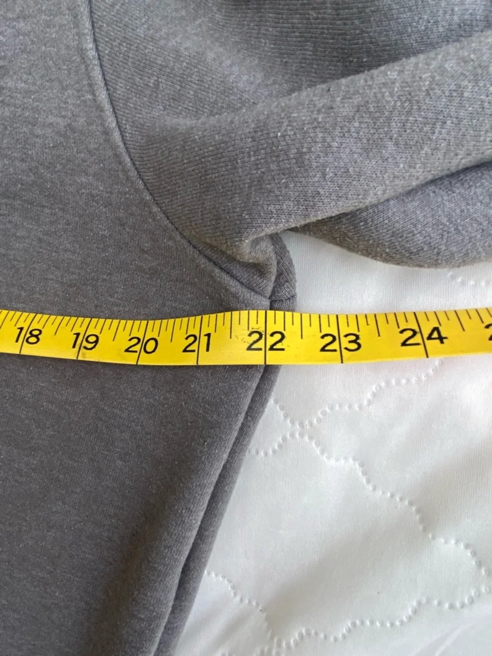The North Face Men’s Gray and Black Crewneck Sweatshirt with Green Patch Medium